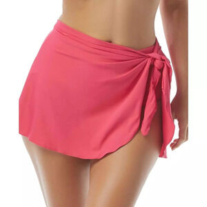Contours Coco Reef Sarong Skirt Bikini Bottom Size XL Dragon Fruit Pink New